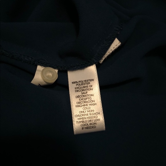 Dark Green Ann Taylor Loft Blouse - Picture 4 of 4